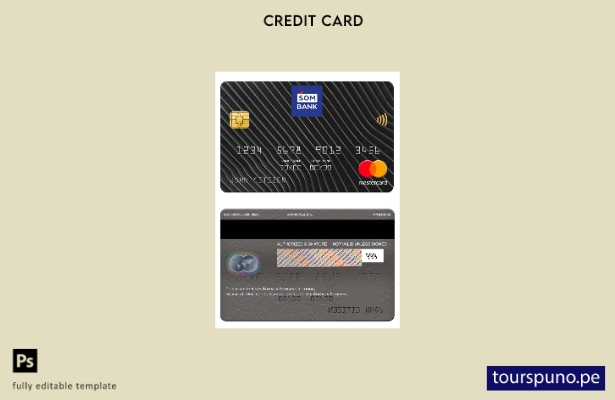 lista para imprimir plantilla de tarjeta mastercard Sombank de Somalia